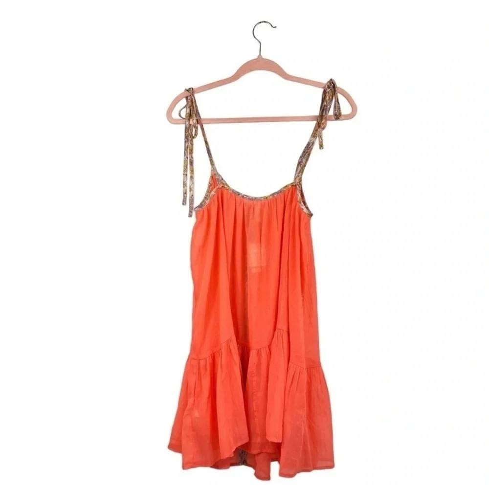Free People Intimately Bali Sweet Nothing Slip Dress in Coral Size X-Small